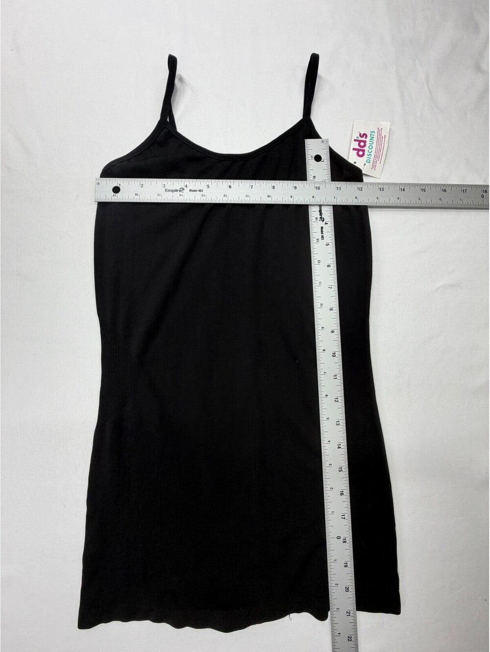 C - Mode Women's Tank Top T1006 Pullover Spaghetti Strap One Size Black NWT - Picture 7 of 12
